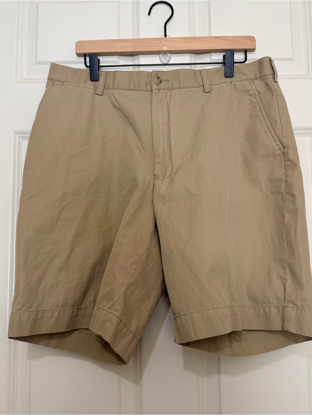 Polo Ralph Lauren Classic Men Khaki Chino Shorts Preppy Coastal Beach 35/36 EUC